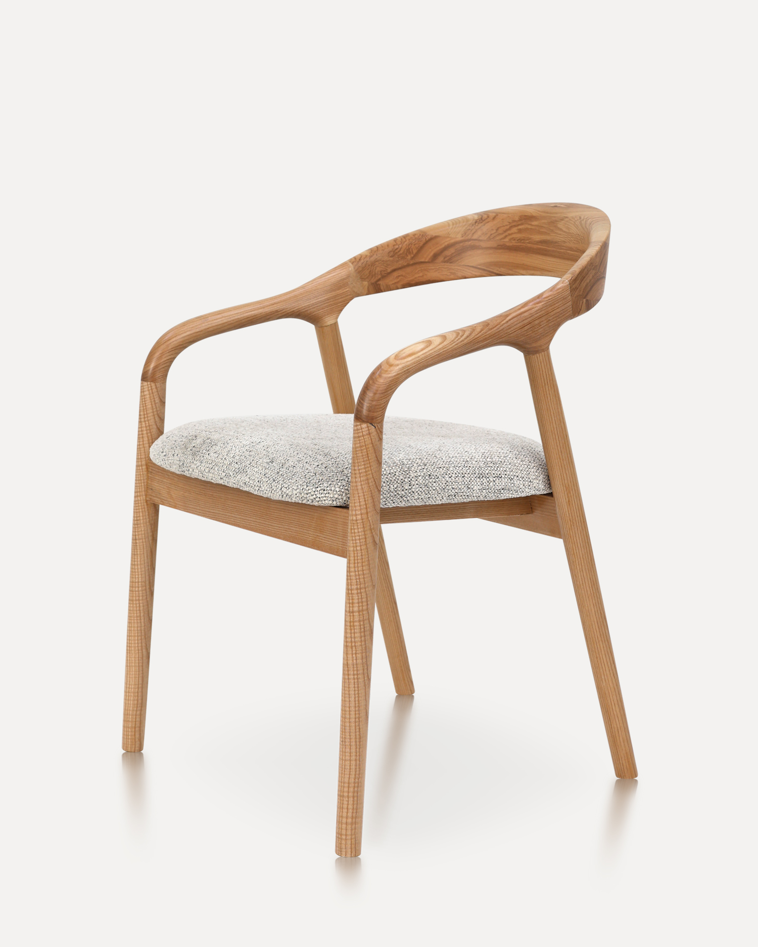 Curvidus-retro cinis lignea chairs