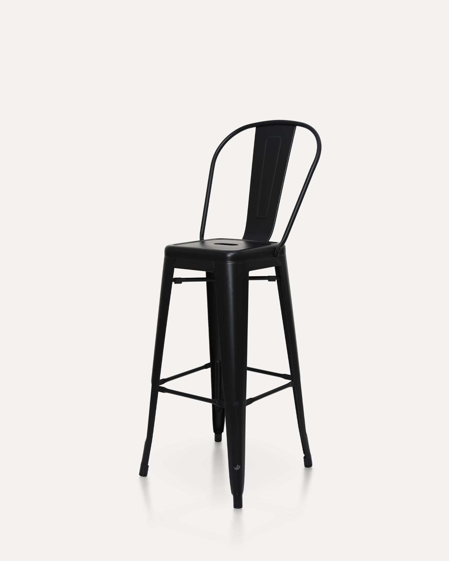 Nigrum metallum barsttool cum backrest Nigrum metallum barsttool cum backrest